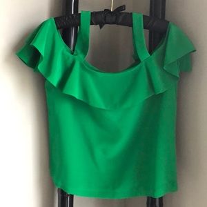J Crew off shoulder ruffled top